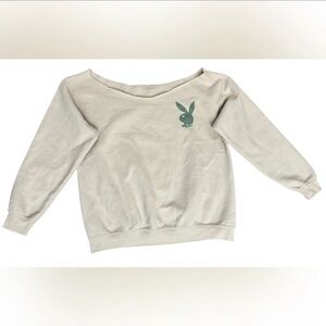 Vintage 80’s Playboy Sweatshirt Cut Out Neck